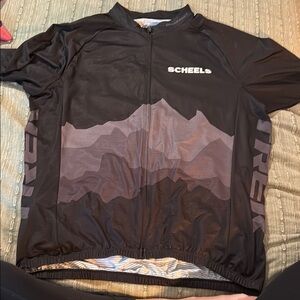 Scheels Black and Gray Cycling Jersey